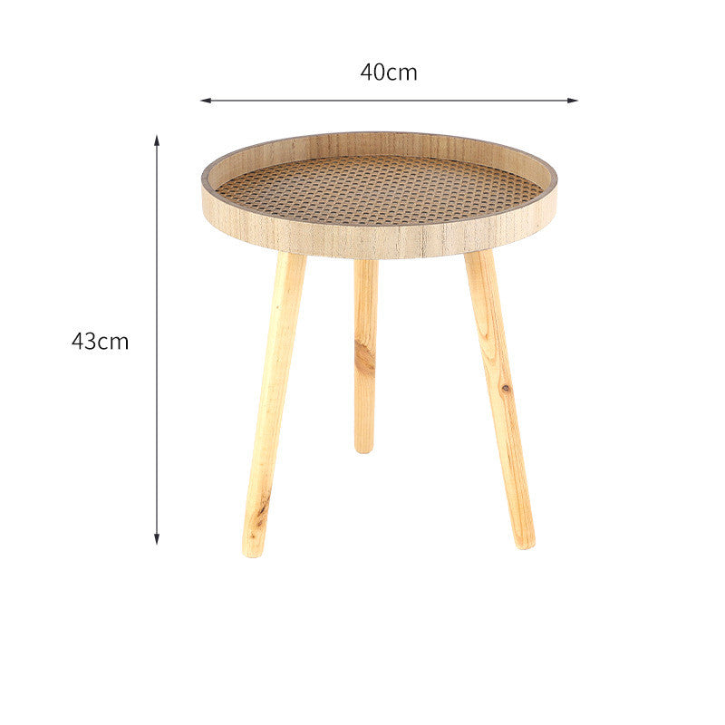 Small Rattan Side Table