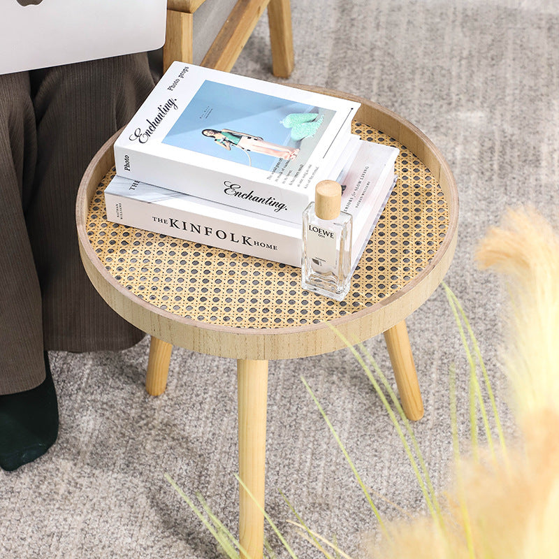 Small Rattan Side Table