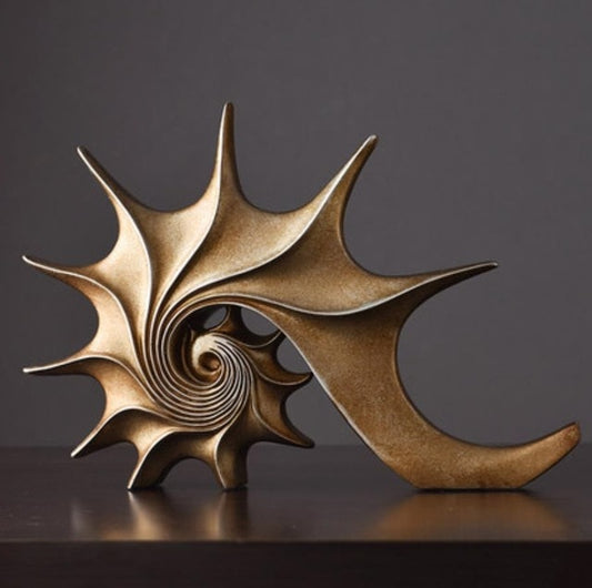 conch shell structure for home decor